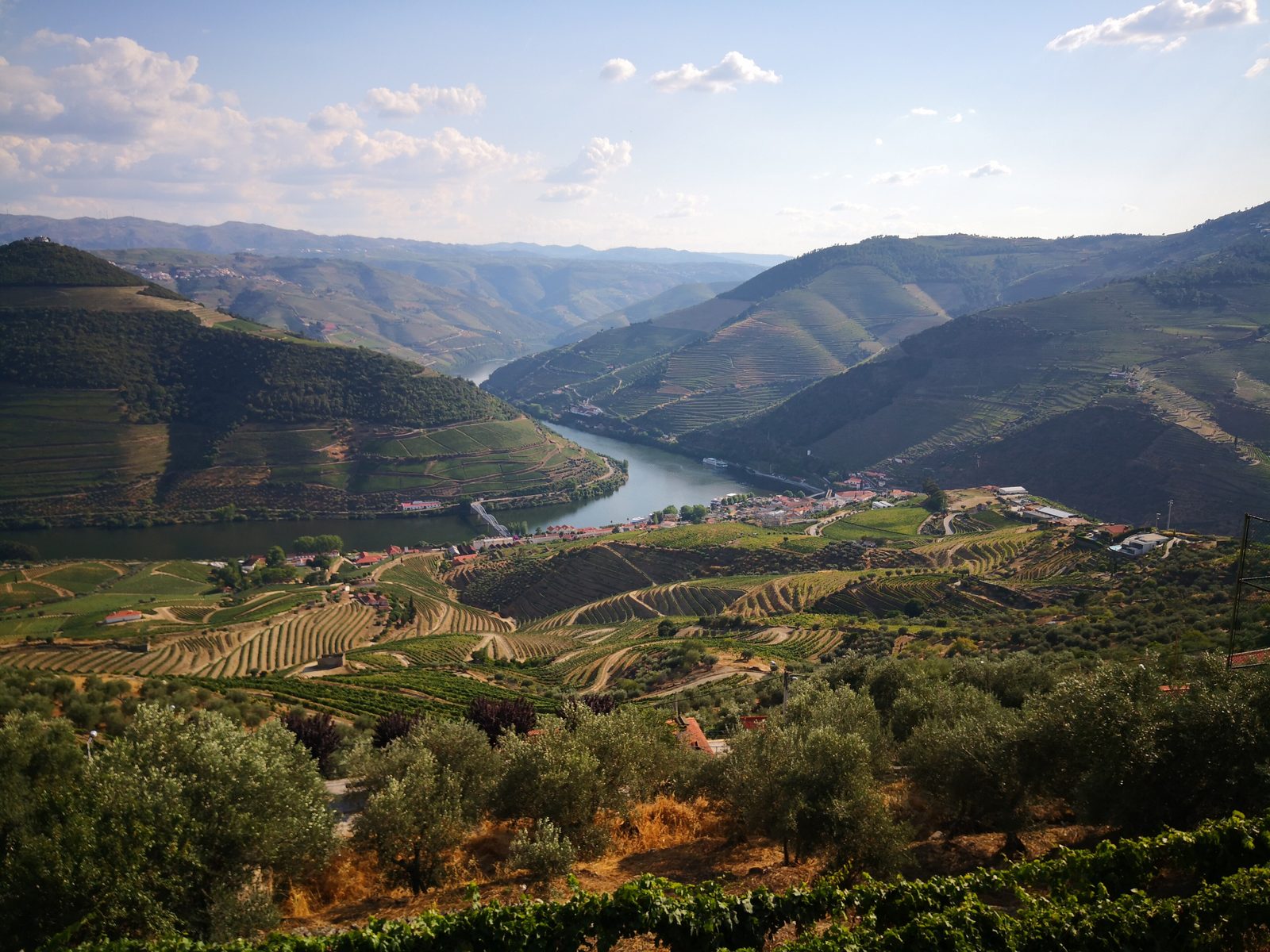 Casal de Loivos viewpoint, river and terraces