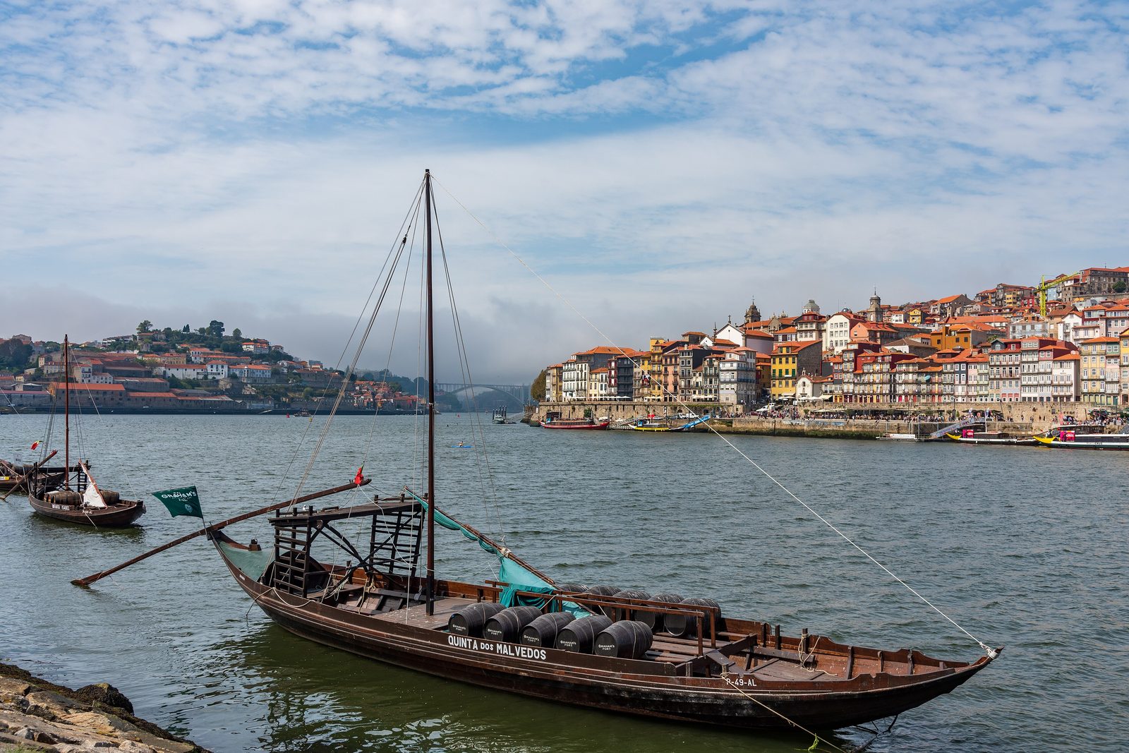 Rabelo boats, Porto riverside